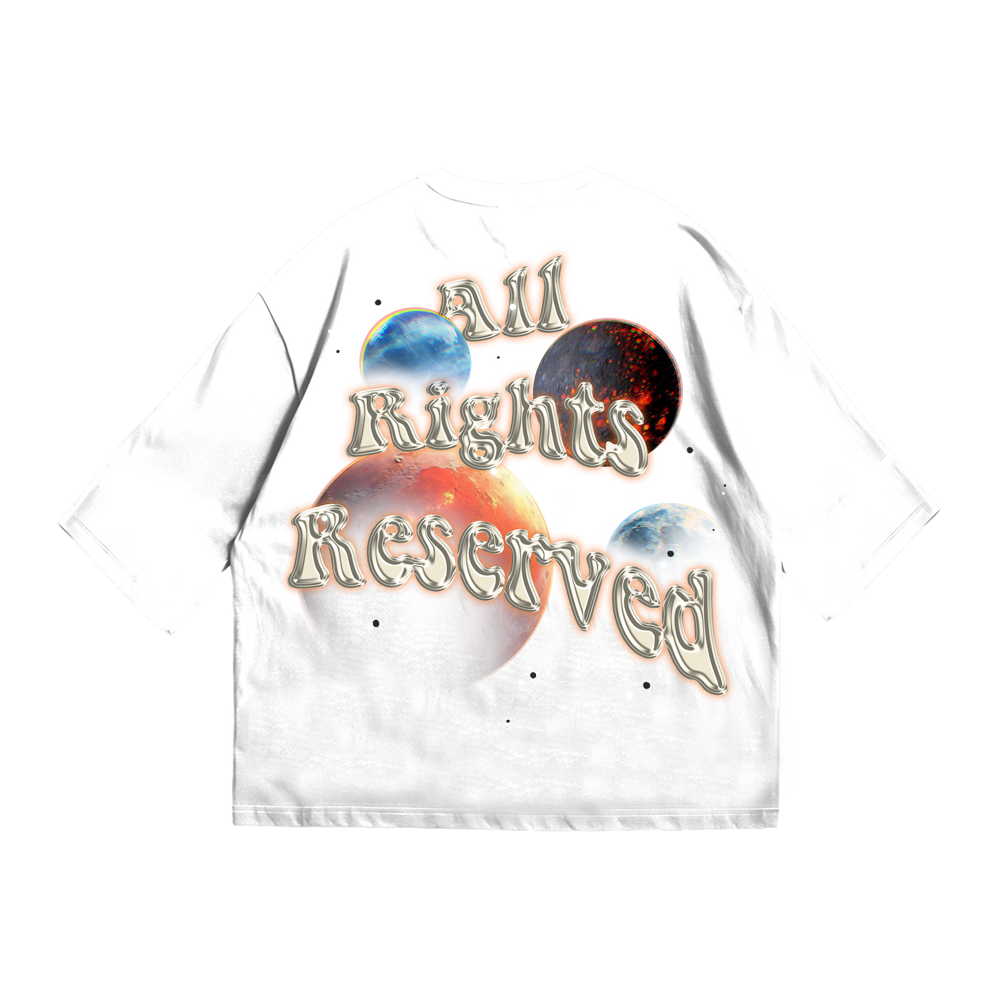Space Cadet white Tee