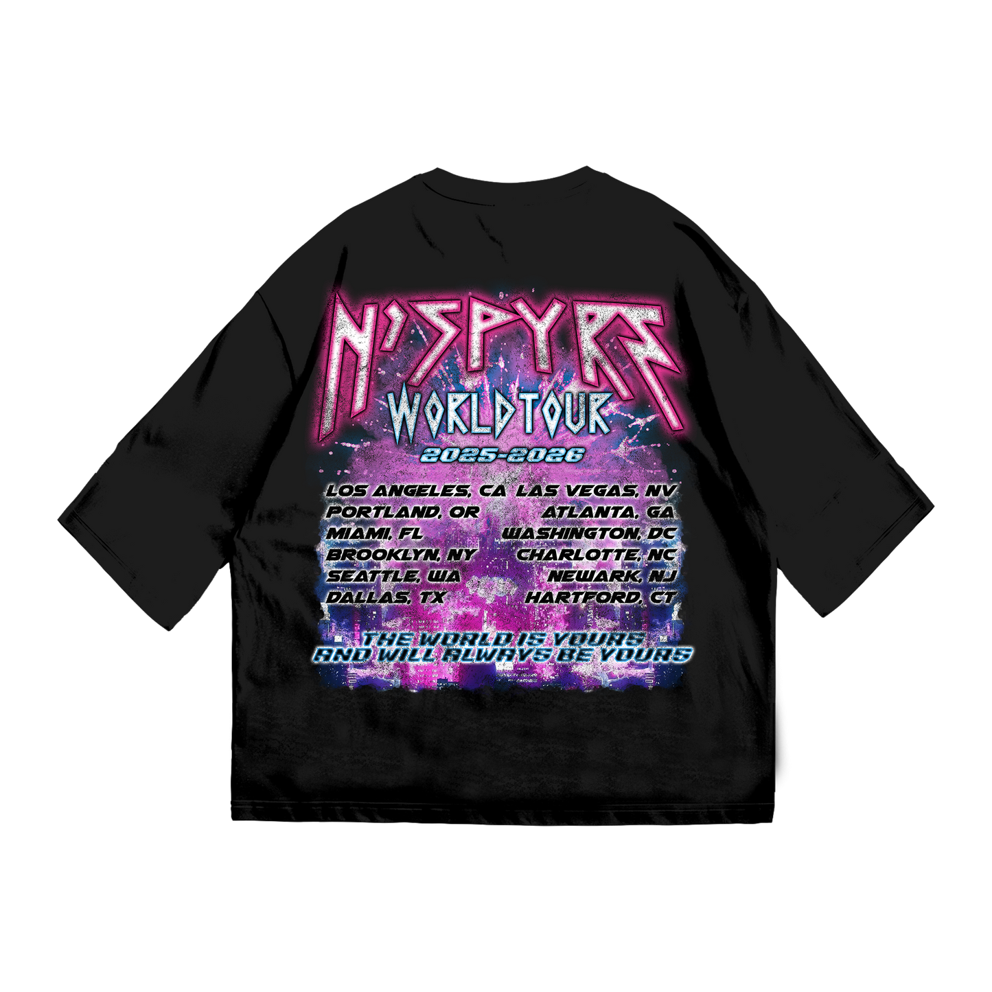 World Tour Black Tee