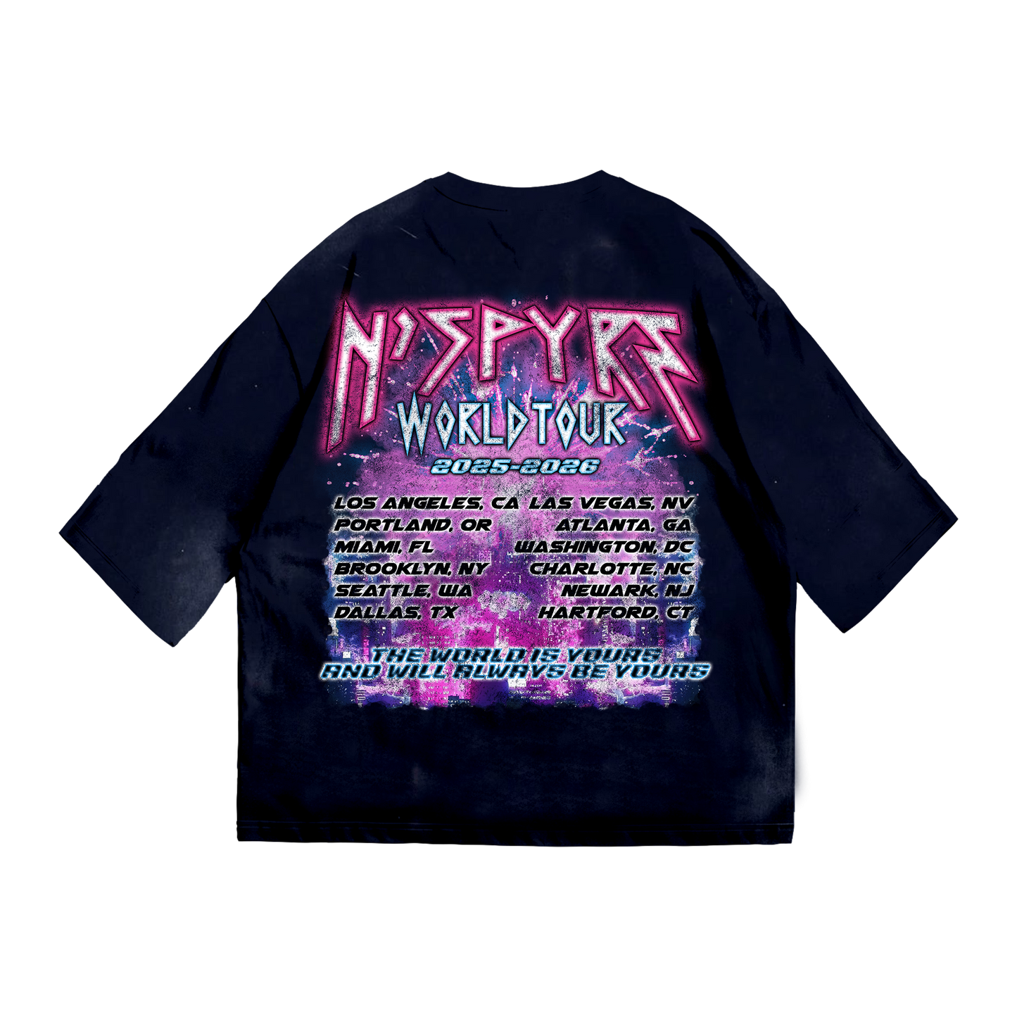 World Tour Black Tee