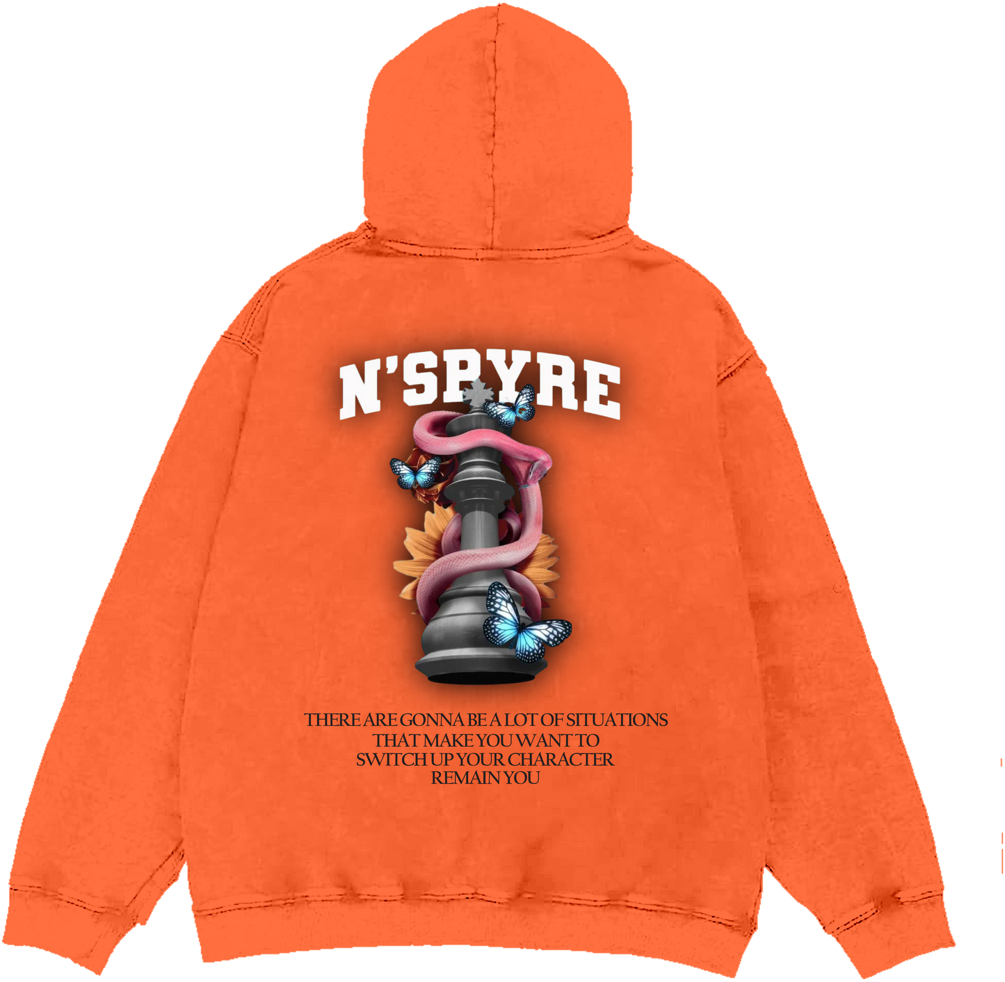 Orange N'SPYRE Graphic Hoodie