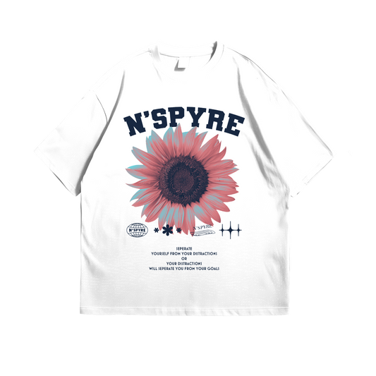 White N'SPYRE Graphic Floral Tee