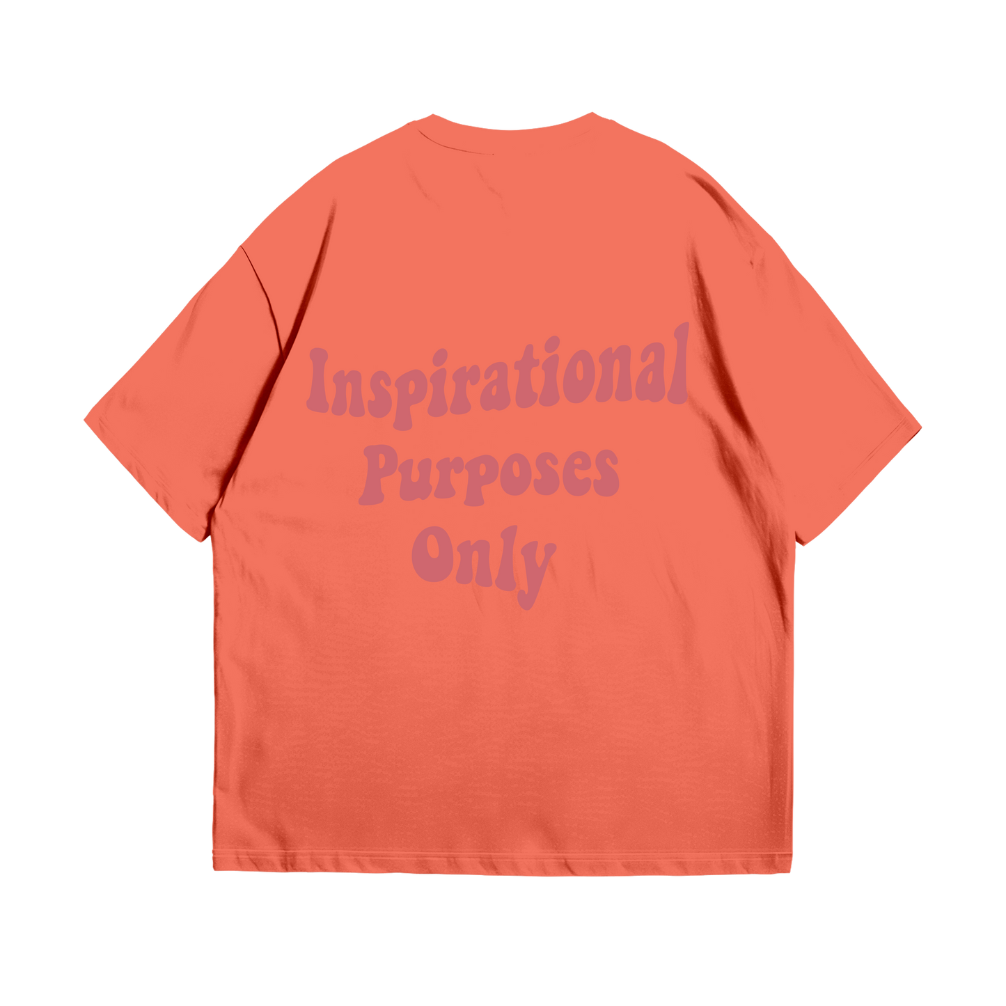 Orange Graphic Skull Tee