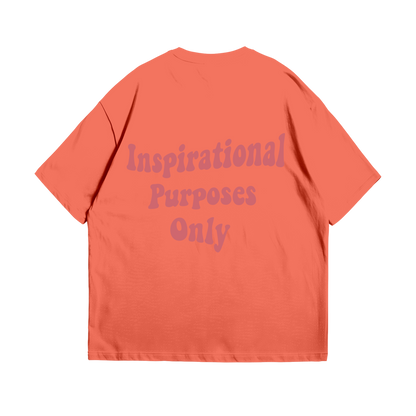 Orange Graphic Skull Tee