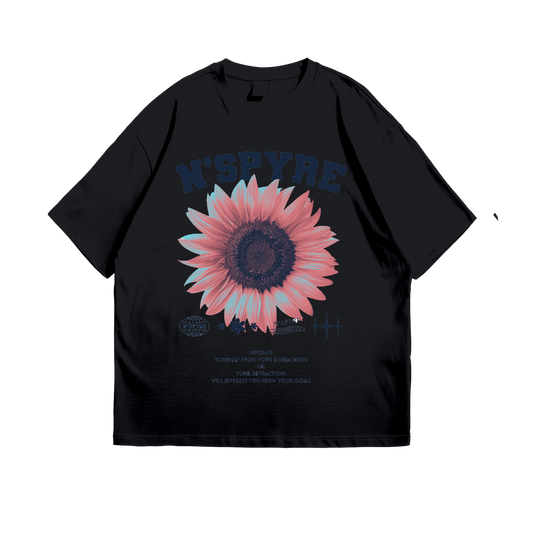Black N'SPYRE Graphic Floral Tee