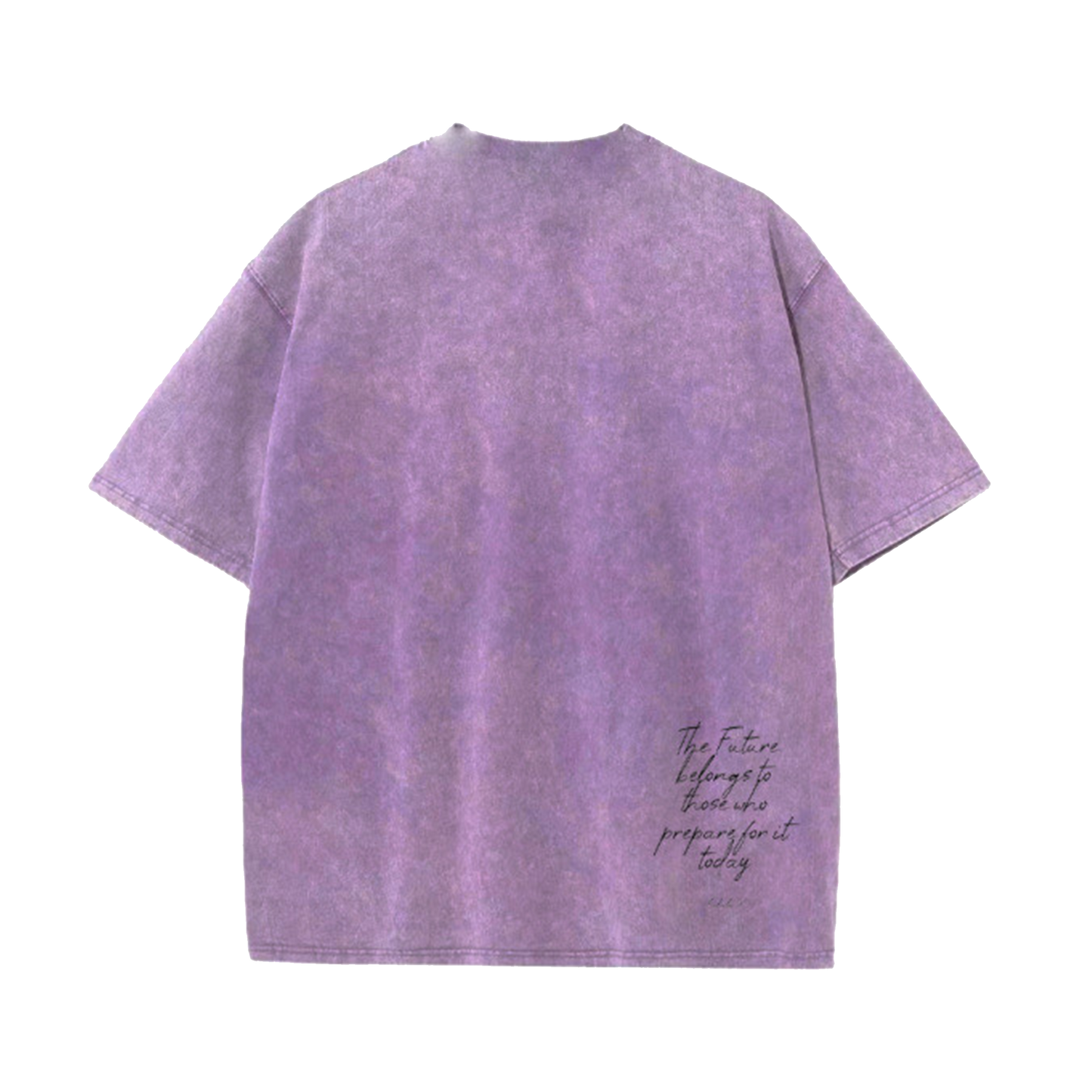Acid Purple Graphic Stone Head Tee